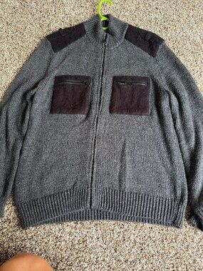 Inc zip up sweater